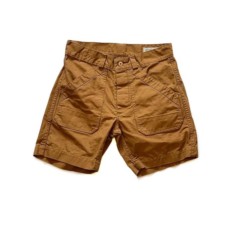 Ranger Canvas Short in Camel Canvas (Dark Tan)